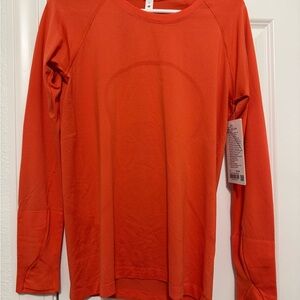 lululemon athletica Long Sleeve Tee - Bright Orange